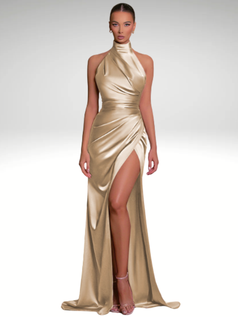 SATIN ROYALTY KLEID