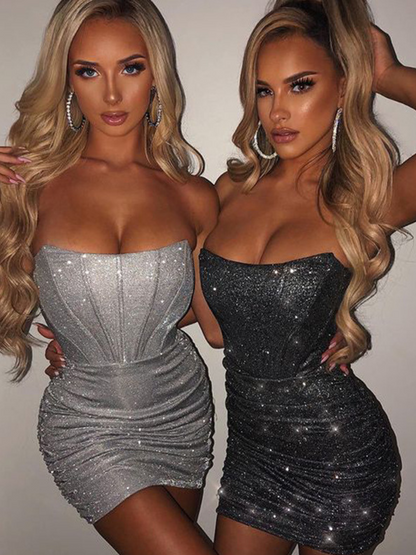 GLITZ & GLAM MINI DRESS