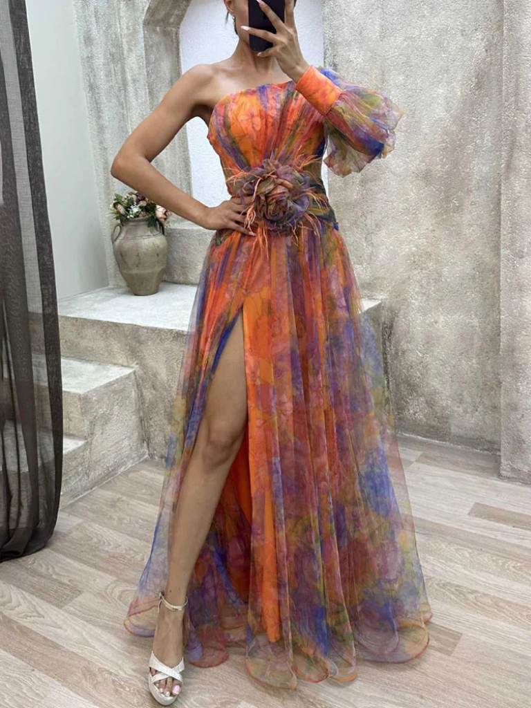 FLEUR MIRAGE MAXIKLEID