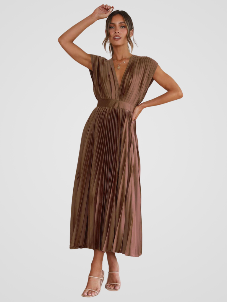 AMAYA PLEATED MIDI
