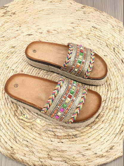 Brittany Gold Slippers