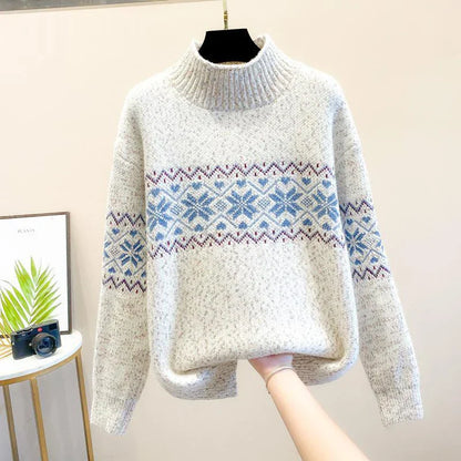 Amabel - Schneeflocken Pullover