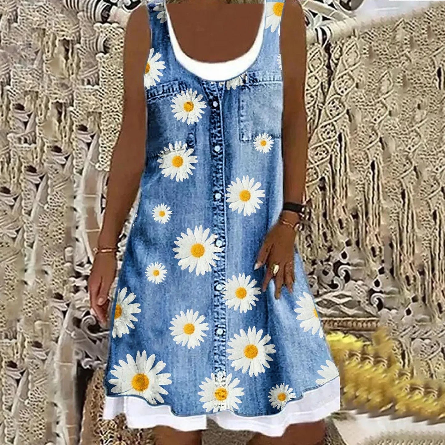 Viola - Weiches und Elegantes Denimkleid