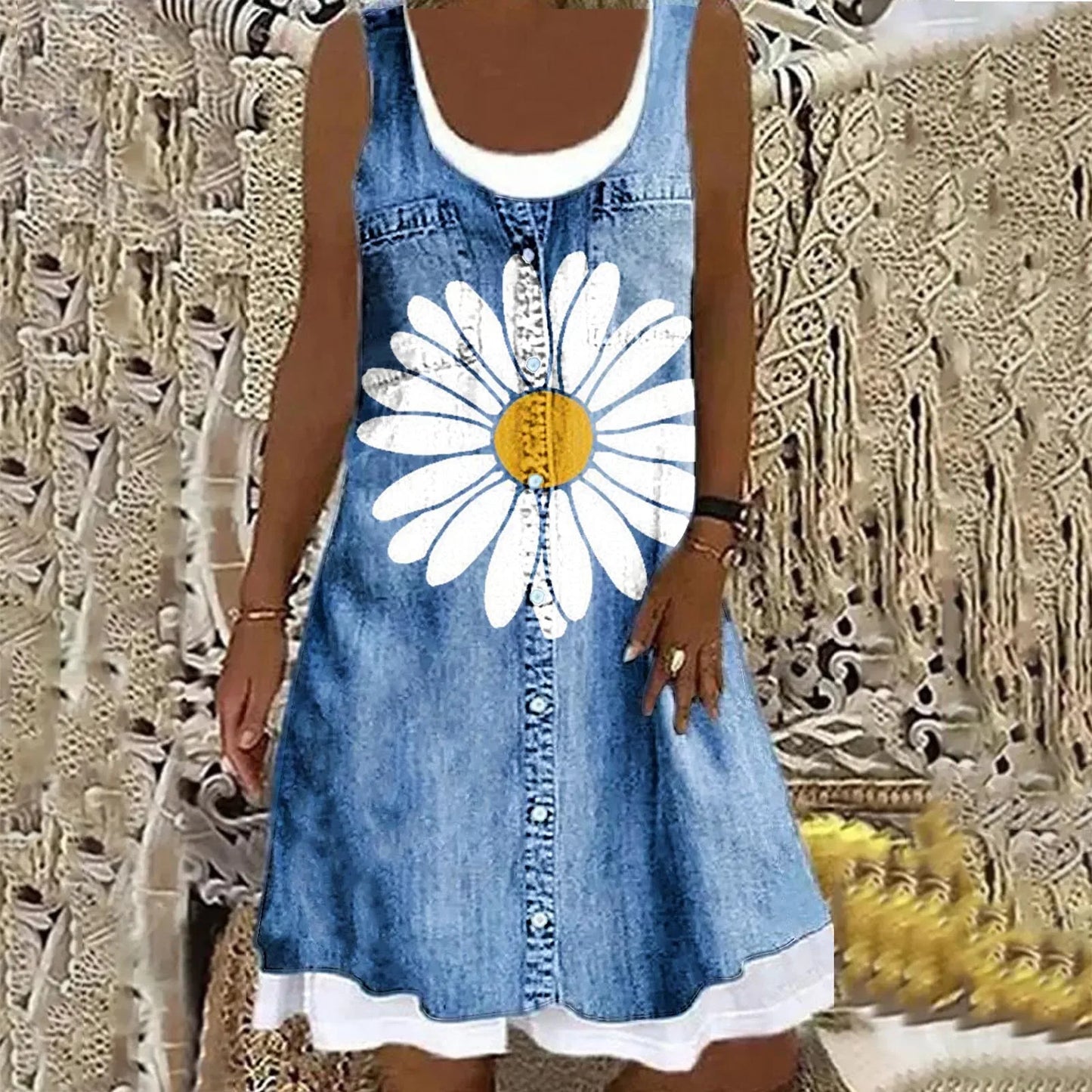 Viola - Weiches und Elegantes Denimkleid