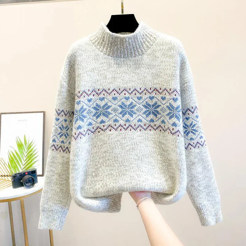 Amabel - Schneeflocken Pullover