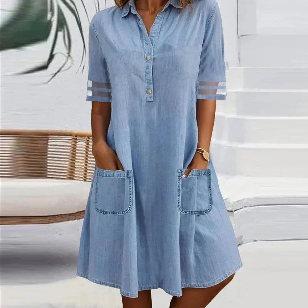 Ylva - Leichtes und luftiges Denim-Kleid