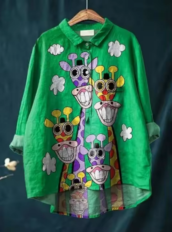 Sofie® | Bunte Bluse mit Giraffenmuster