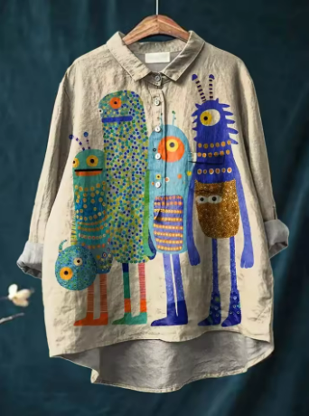 Sofie® | Bluse mit Monsterprint