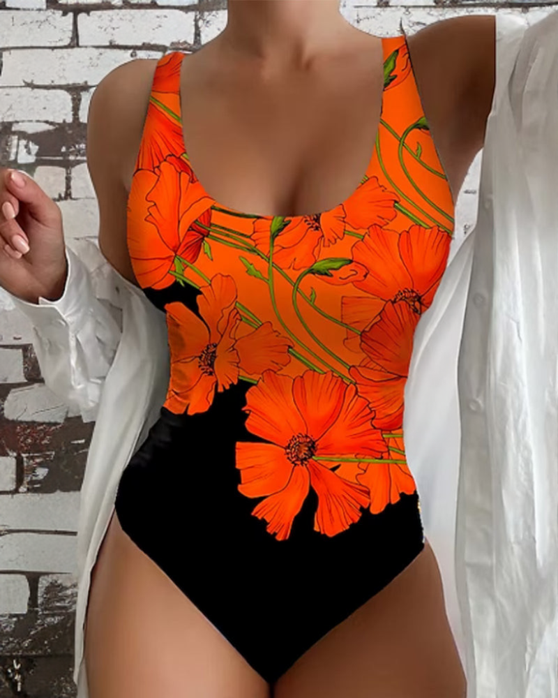 Lucy - Elegante Eénstuk Badpak met Bloemenprint