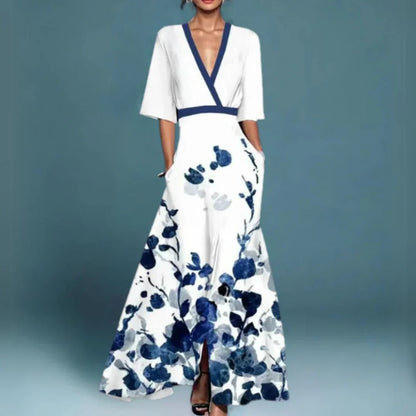 Jamie | Elegant Maxi Dress with Floral Pattern