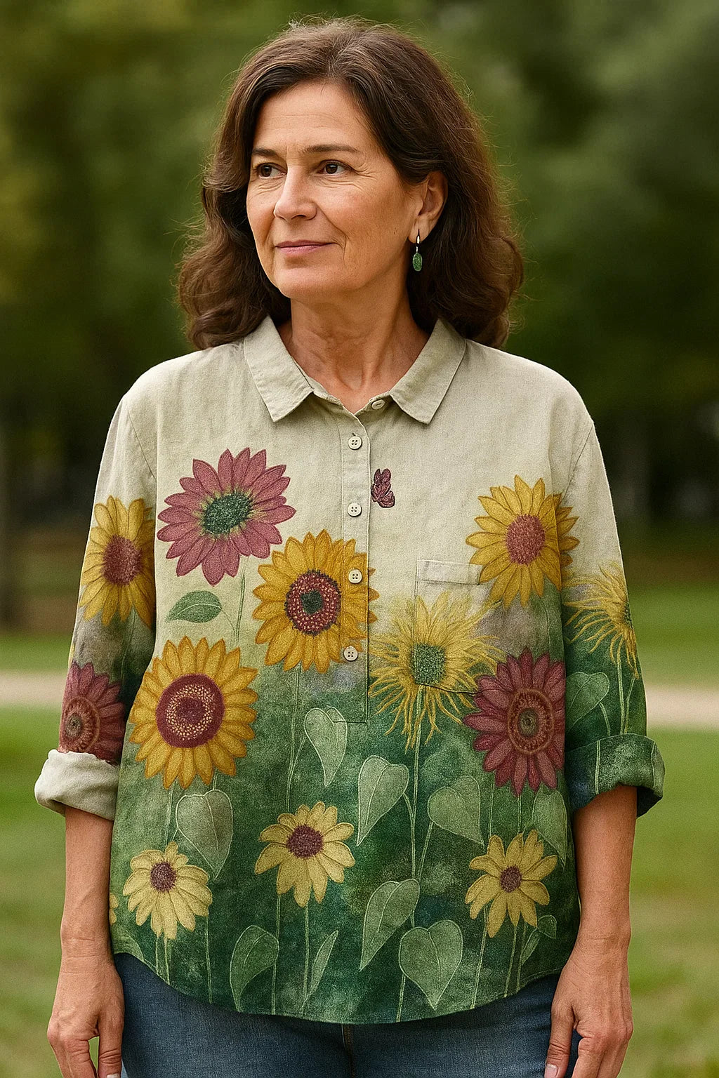 Sofie® | Blumenbluse mit Eleganz