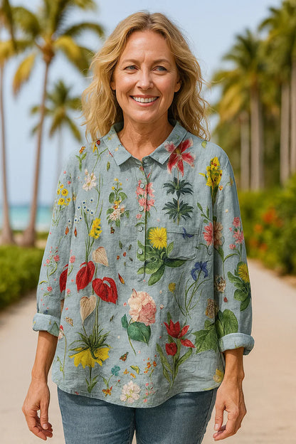 Sofie® | Elegantes Hemd mit Blumenmuster