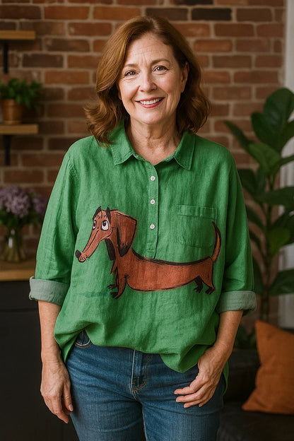 Sofie® | Bluse mit Hundeprint