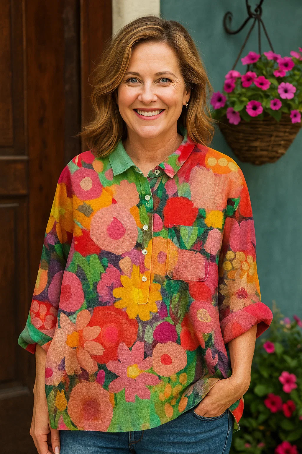 Sofie® | Elegante Bluse mit Blumenmuster