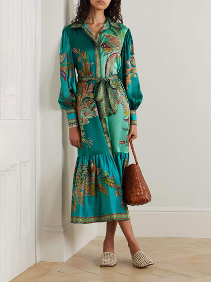 Aruchic™ - Floral Print Maxi Dress