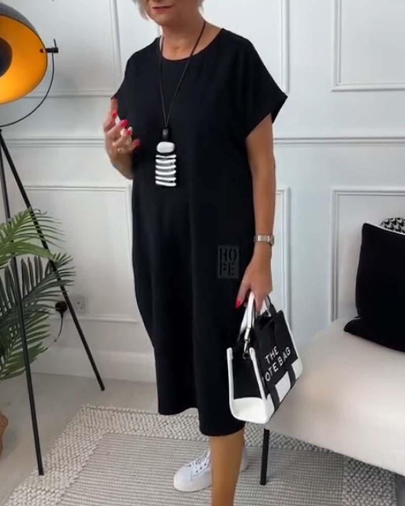 Iris™ - stilvolles kurzarm Kleid