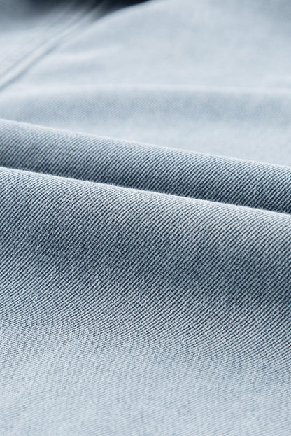 Isabelle - Denimkleid mit eleganten, kurzen Fledermausärmeln