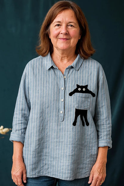 Sofie® | Lässige Bluse mit Taschenmotiv