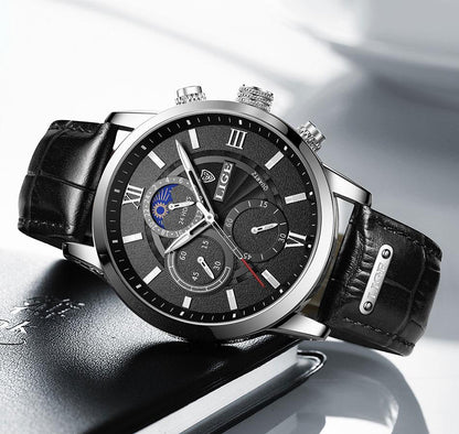Klassische Lederarmband Uhr