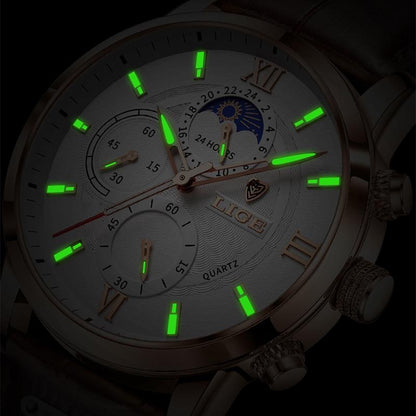 Klassische Lederarmband Uhr