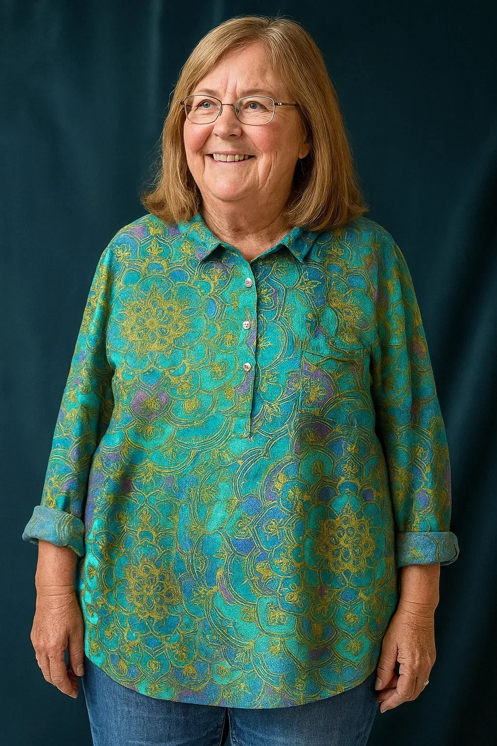 Sofie®| Elegante Bluse mit Blumenprint