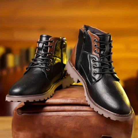 Jethro™ | Premium Leder Schnürstiefel