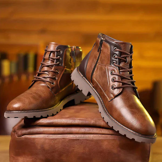 Jethro™ | Premium Leder Schnürstiefel