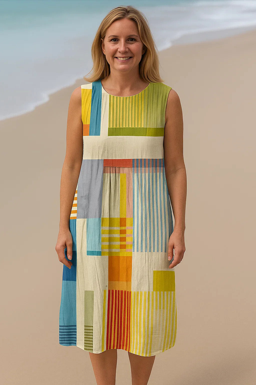 Sofie| Ärmelloses Kleid – Einfache Eleganz für sonnige Tage