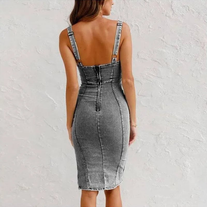 MINNA | FIGURBETONTES KLEID AUS DENIM