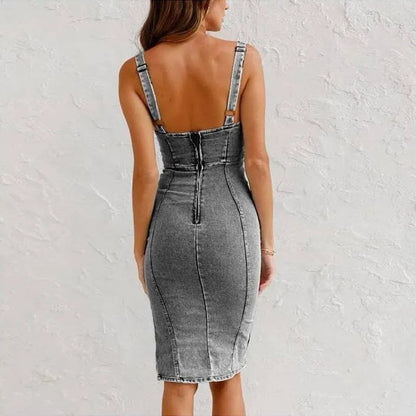 MINNA | FIGURBETONTES KLEID AUS DENIM