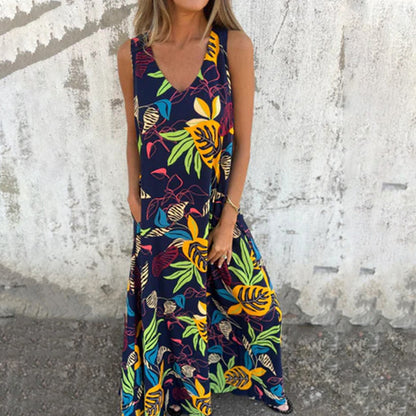 YLVA | MAXIKLEID MIT V-AUSSCHNITT